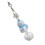 Λατρευτός χιονάνθρωπος βελούδου Keychain για τη διακόσμηση Χριστουγέννων με το 1