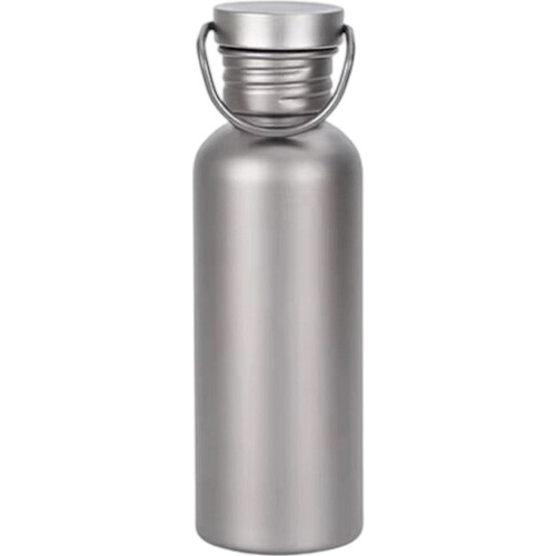 Μπουκάλι νερού τιτανίου 600ml με καπάκι, μπουκάλι νερού με μανίκι κυπέλλου,