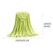 Supermjuk flanellfilt 100x150cm – Lätt, andningsbar, fluffig plyschfilt för soffa, säng, hem och resor
