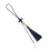 Παραδοσιακό μενταγιόν από πλεγμένο σχοινί μπρελόκ με άκρα με φούντες, ελαφρύ 1