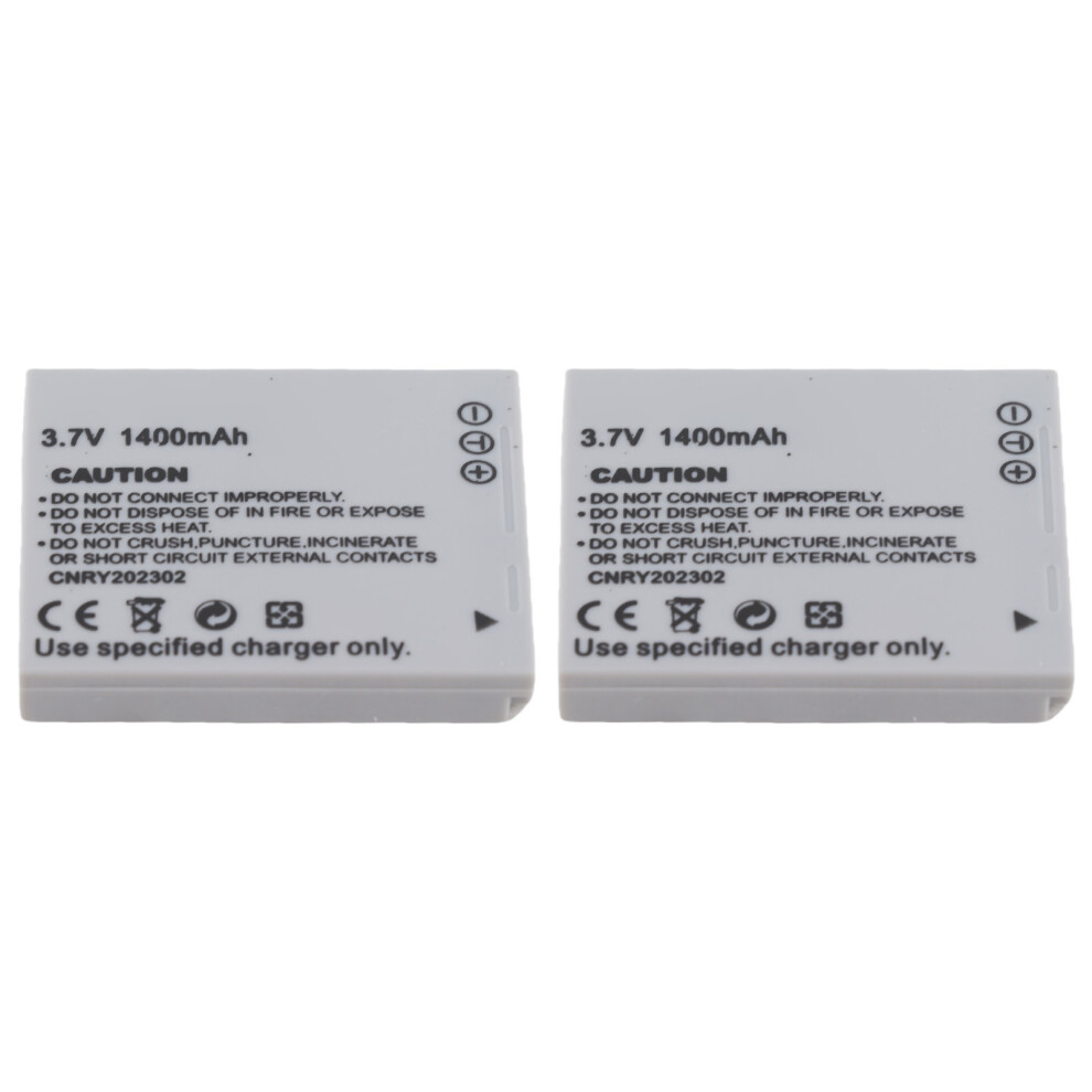 2Pcs 1400Mah 3.7V Camera Batteries For Sd Series & Elph Vixia Models 5001387159799