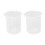 Kitchen Lab Graduated Beaker Clear Plastic Measuring Cup Thicken with Cap Measuring Jug 200mL 2pcs 1