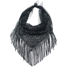 Elegante bandana hoofddoek voor vrouwen, geschikt voor vrijgezellenfeesten, vierkante sjaal met strass steentjes, omslagdoek voor het hoofd