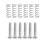 6 Pcs Electric Guitar Tremolo Bridge String Saddles Mount Adjust Conical Spring and Screws Silver 1