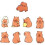 Capybara Brosje Akryl Lapel Pin9stk 1