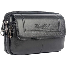 Portafoglio in pelle da uomo, pochette organizer da polso | Organizer, portaoggetti
