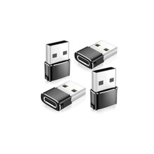USB-C Buchse auf USB-A Stecker Adapter (4er-Pack) - Unterstützt PD Schnellladung