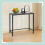 Industrial Console Table - Narrow, Metal Frame, Wood Top 1