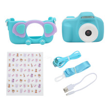 Digitale speelgoedcamera voor kinderen met dubbele lenzen, 1080p HD-video-opname, slimme focus, LED-flitser, wifi-verbinding, gezichtsherkenning en