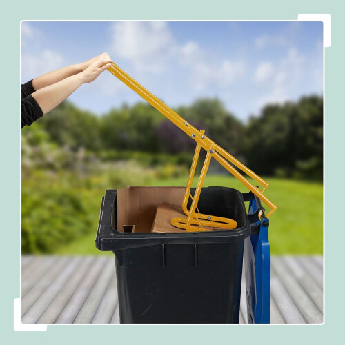 Manual Steel Waste Compactor for Bins - Reduce Waste Volume