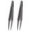 4.5 inch Length Black Plastic Anti-static Tweezers Repair Tool 2 1