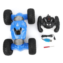 Carrinho de acrobacias com controle remoto para crianças, com torção multidirecional, design de carroceria de dois lados e ação Fast4WD -