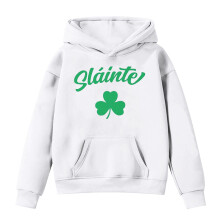 Kids Hooded Sweatshirt Boys Girls Hoodies Clover Print Cute Oversized Pullover For Children 3-14 Years Soft Tops