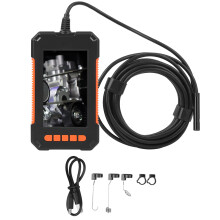 Endoscoop-inspectiecamera met heldere LED-verlichting en kristalhelder display, 1080p HD industriële borescope met oplaadbare batterij en