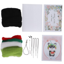 Needle Felting Supplies Unspun Roving Wool Ethically Sourced For DIY Plush Doll Making Home Decoration And Stress Relief - Includes Step By Step
