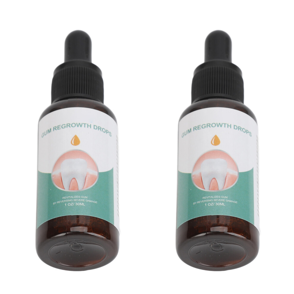 2pcs Organic Gum Relief Drops 30ml for Bad Breath & Receding Gums