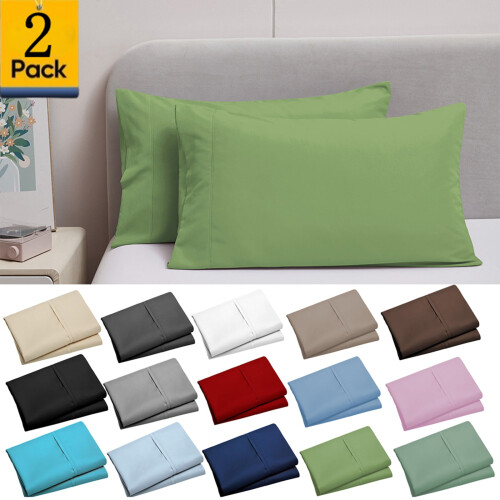 Microfiber Pillowcases Army Green 2-Pack 20x30