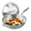 Stainless steel wok with lid 1