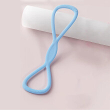 Figure 8 Resistance Bands – 15LB Silicone Pull Rope, Non-Slip Handles, Compatible with Home Gym, Yoga & PT