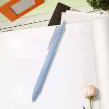 Bolígrafo de gel neutro de colores pastel, tinta negra de secado rápido, tono azul vibrante – Compatible con recambios estándar