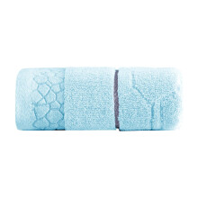 Serviette épaisse, douce et absorbante unie - Serviette de toilette de qualité supérieure pour le visage, idéale au quotidien et à offrir (bleue)