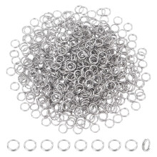 600pcs 304 Stainless Steel Split Rings Double Loops Jump Rings Stainless Steel color 5x1.2mm about 3.8mm inner diameter