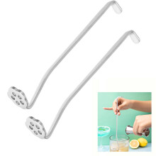2Pcs Stainless Steel Manual Lemon Juicers Cocktails Stirring Rod Used To Make Cocktails for Home Bakery and Tea Shop Use