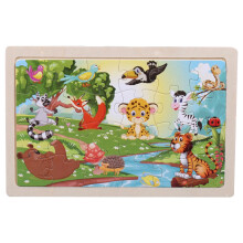 Houten peuterpuzzel voor kinderen van 1-3 jaar, kleurrijk speelgoed om vormen te leren, veilig, milieuvriendelijk en met gladde randen – geschikt