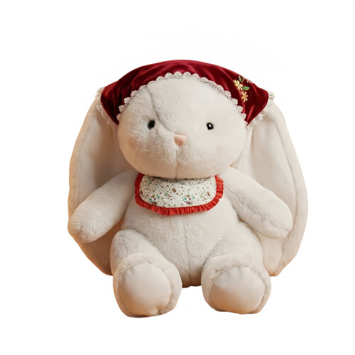 Peluche lapin aux oreilles surdimensionnées, 30 cm