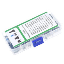Ensemble de 180 interrupteurs à bouton-poussoir, 10 V, 4 broches, 6 x 6 mm, interrupteurs tactiles momentanés à insertion directe, interrupteurs
