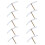 20Pièces Kit Réparation Boîte Prise 86 Type Fer Galvanisé Argent 7