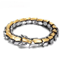Vintage Punk Kettenarmband, verstellbares Armband aus Edelstahl für Herren – Gothic Hip Hop Schmuck