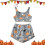 Set pigiama da donna in flanella fosforescente, 2 pezzi 1