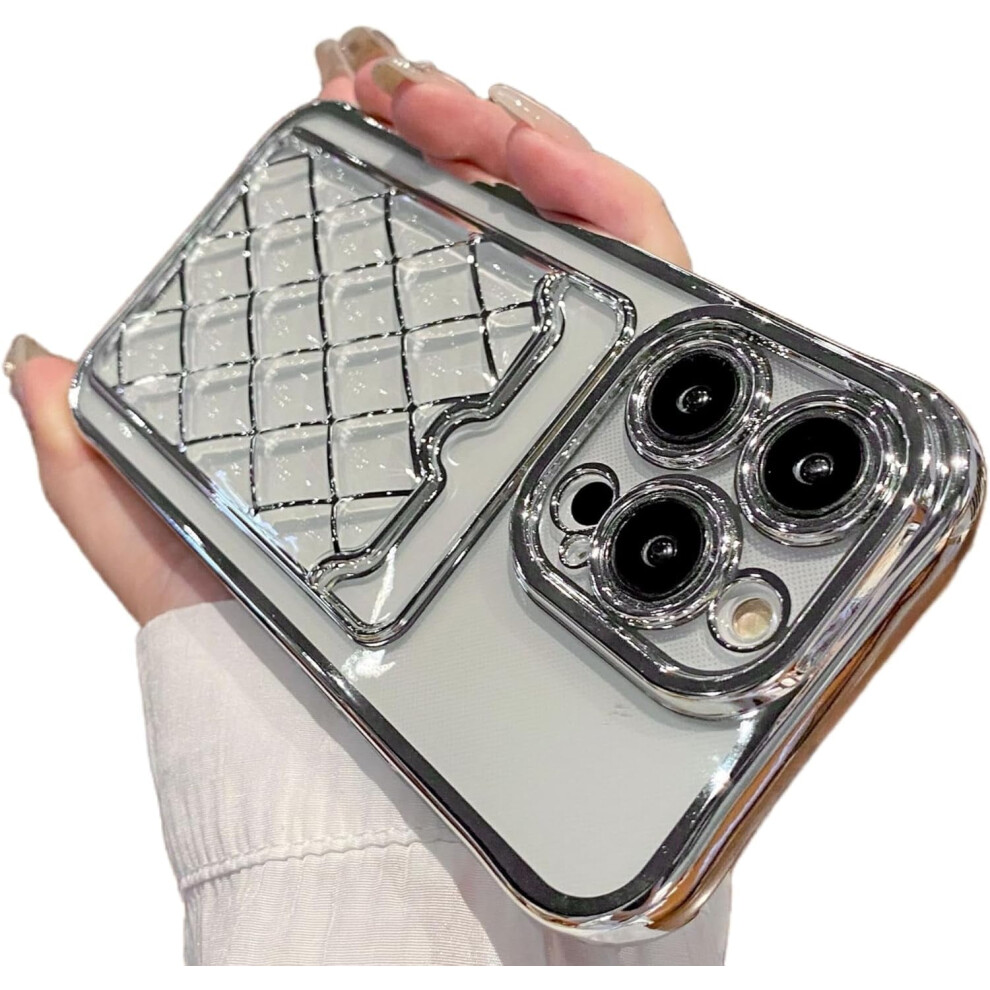 Electroplated Plug-In Case For Iphone 15/14/13 Pro Silver 9341593942553