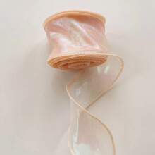 Nastro in organza iridescente pastello da 3,8 cm (1,5 pollici), 10 iarde (circa 24 metri)