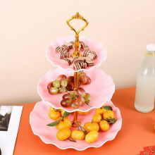 Cupcake Stand, 3 Tier Serving Tray Cupcake Dessert Candy Fruit Display Holder for Wedding, Christmas, Baby Shower Birthday Tea Party