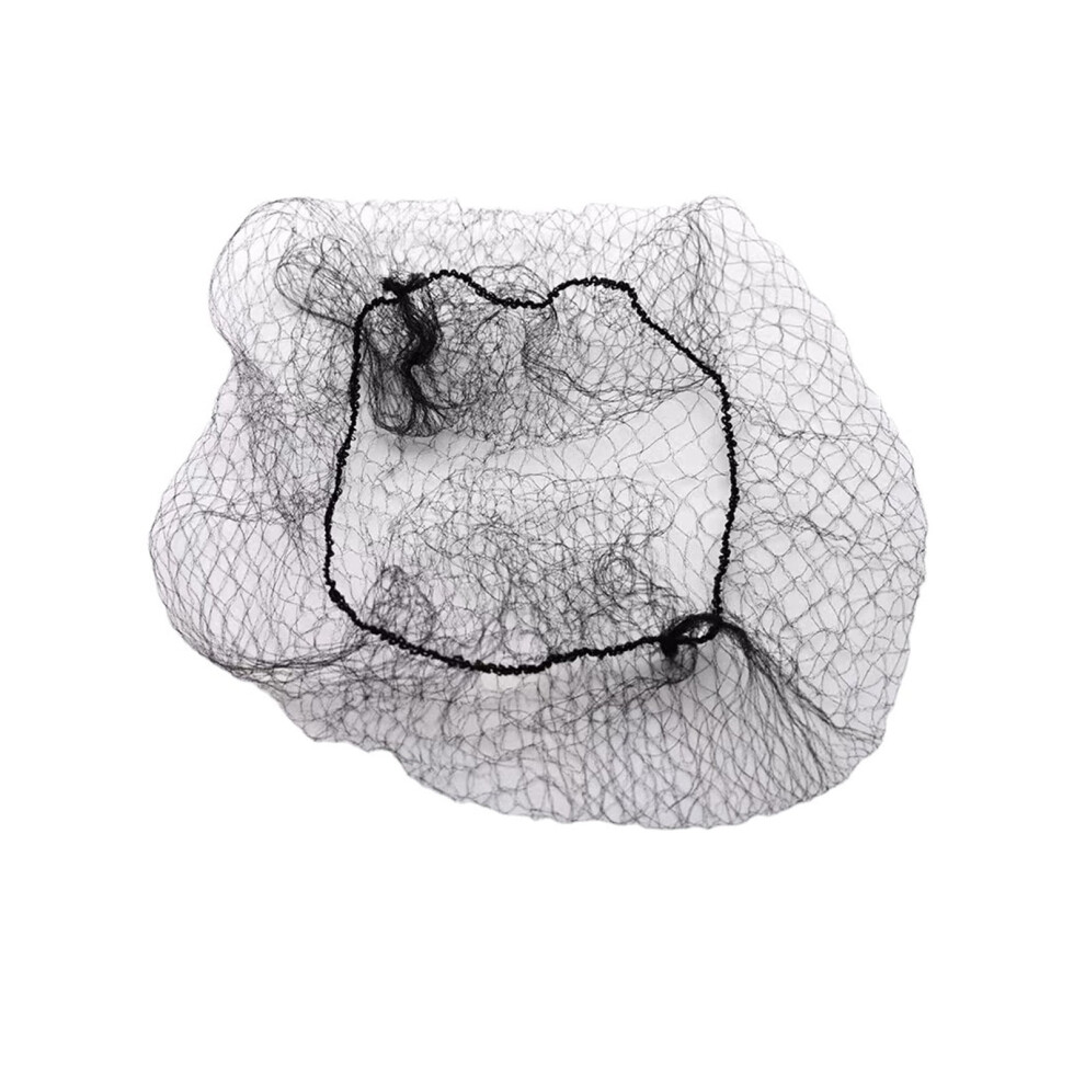 Unisex Black 100Pcs Hair Nets,High Elasticity And Invisible Hair Net For Various Hairstyles(Black)
