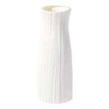 Xoxingysm Desktop Ornament Shatterproof Vase Imitation Ceramic Flower Pot Plastic Vases for Decoration Milky White Home Decor, Plastic Vase *1