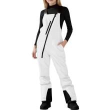 Boys Girls Unisex Classic Ski & Snow Bib Overall Winter Snowsuit Water-Resistant Windproof Outdoor Rain Bib(White,150)