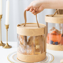 Vintage Transparent Storage Box for Candy, Chocolate, Jewelry & Small Items – Plastic with Leather Handle, Exquisite Detailing