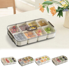 Topliu Spice Storage Container – Portable, Sealed, Transparent Lid, Non-Slip, Compatible with Kitchen Pantry Organization