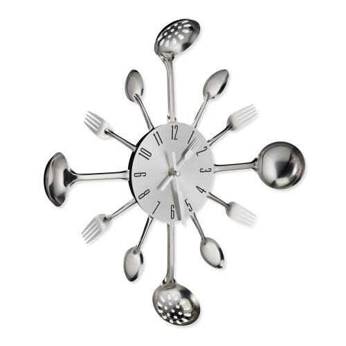 Wall clock cutlery