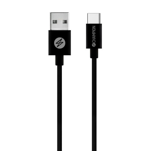 Champion USB-A to USB-C Cable 2m Black