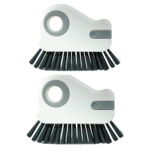 Brosse de nettoyage pour les coins difficiles d'accès - Poignée ergonomique