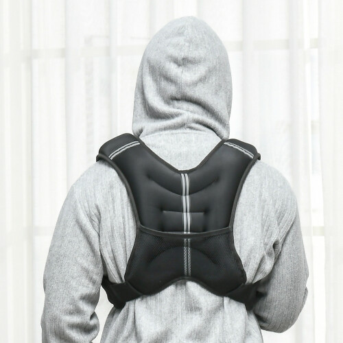 Homcom HOMCOM 8KG Weighted Vest with Adjustable Straps, Pocket, Reflective Strips