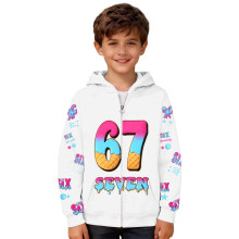 Boys Anime Graphic Zip-Up Hoodie – Long Sleeve Casual Sweatshirt for School & Outdoor Activities