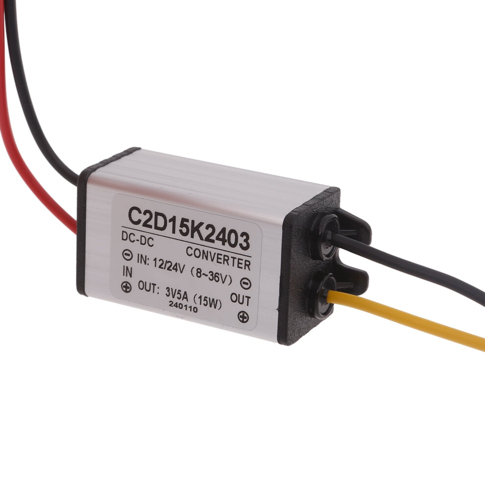 Direct Current Converter 12V-24V To 3V 5A 15W Step Down Converter Module Voltage Regulator Car Power Converter 9399596668963