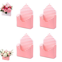 Valentinstag-Umschlagbox, rosa, 4 Stück
