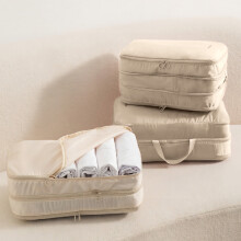 Portable Travel Clothes Storage Bag Organizer – Mesh Design, Space-Saving, Keeps Clothes Neat, Compatible with All Luggage