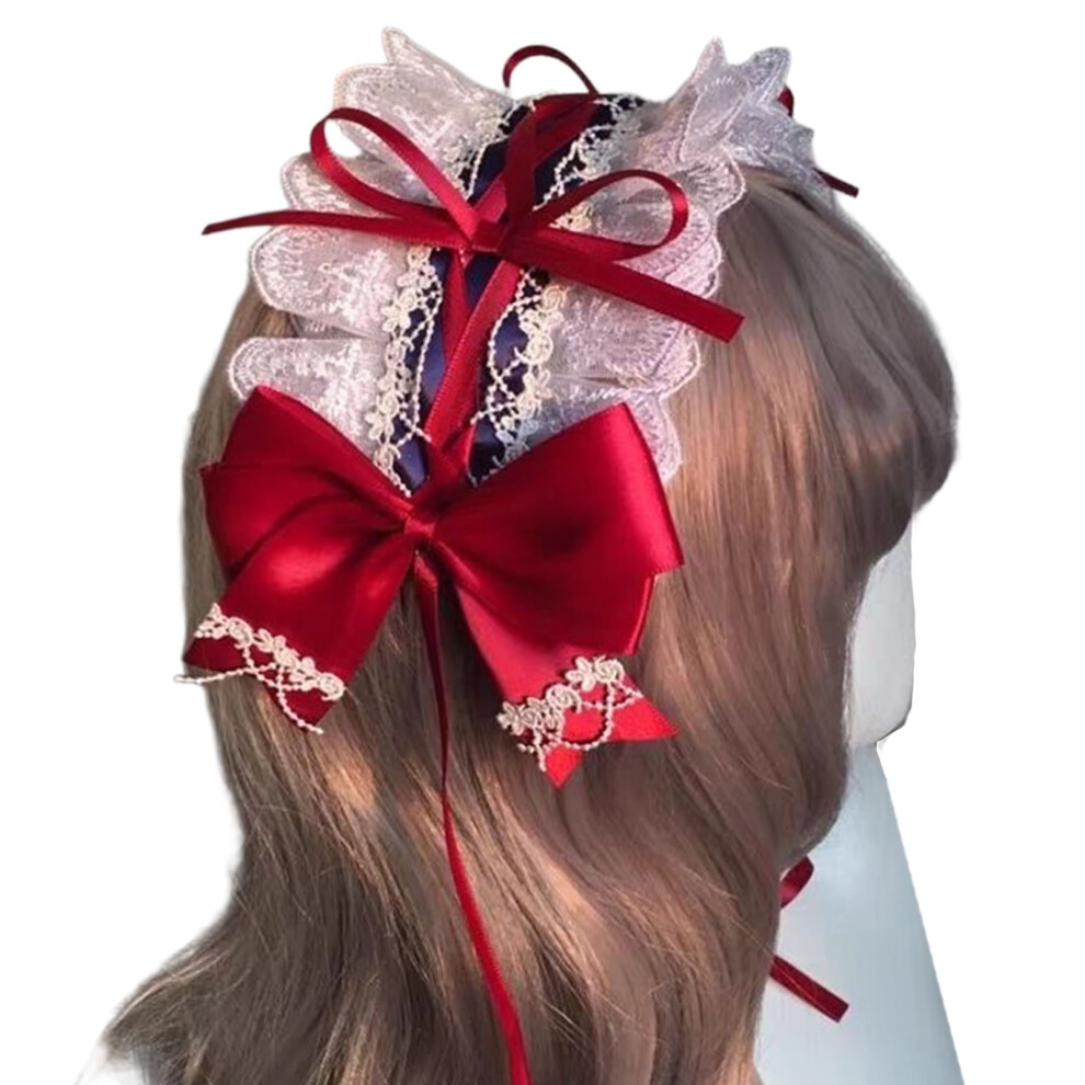 Lolita Lace Bow Headband for Cosplay and Daily Wear